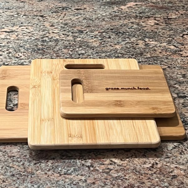Eat.Chat.Chew. Cutting Board