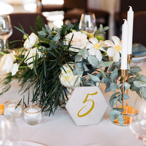 Marble Octagon Wedding Favors