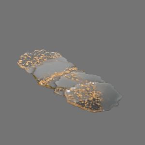 Grey Geode Resin Coaster