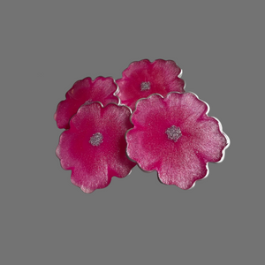 Fuchsia Pink Geode Resin Coaster