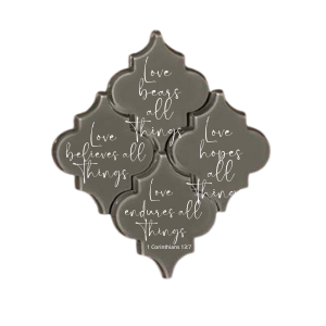 Glass Coaster Love Endures