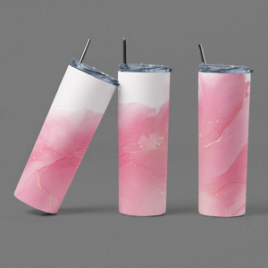 Pink Swirl Tumbler