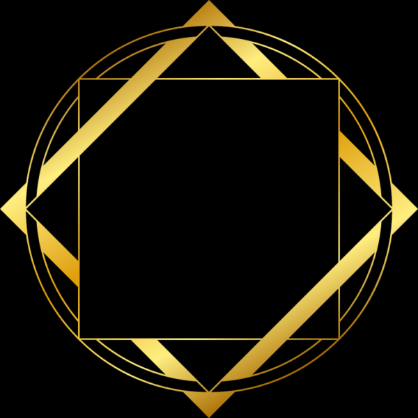 Disposable Coaster Gold Rhombus