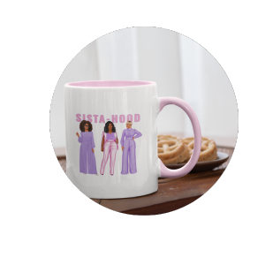 Las Amigas Incorporated Sistahood Curvy Mug
