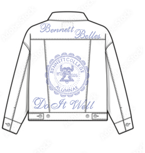 Bennett Belles Do It Well Rhinestone & Pearls Denim Jacket