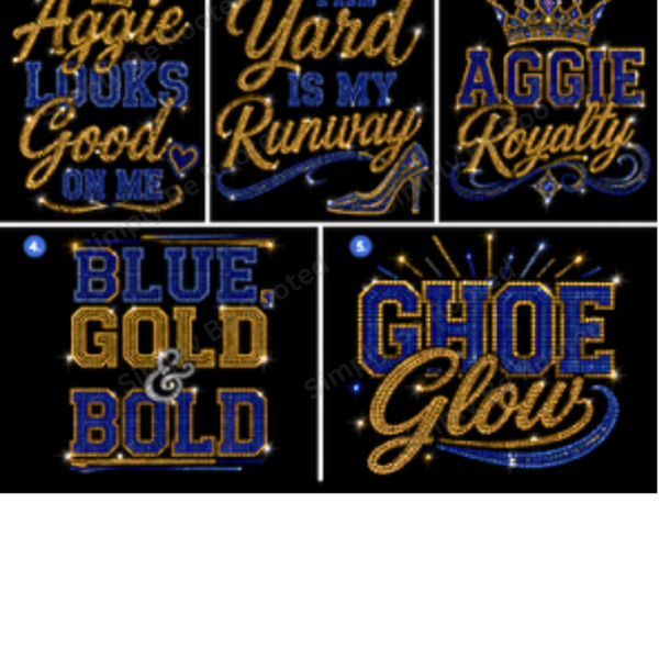 Aggie Royalty Rhinestone Tee